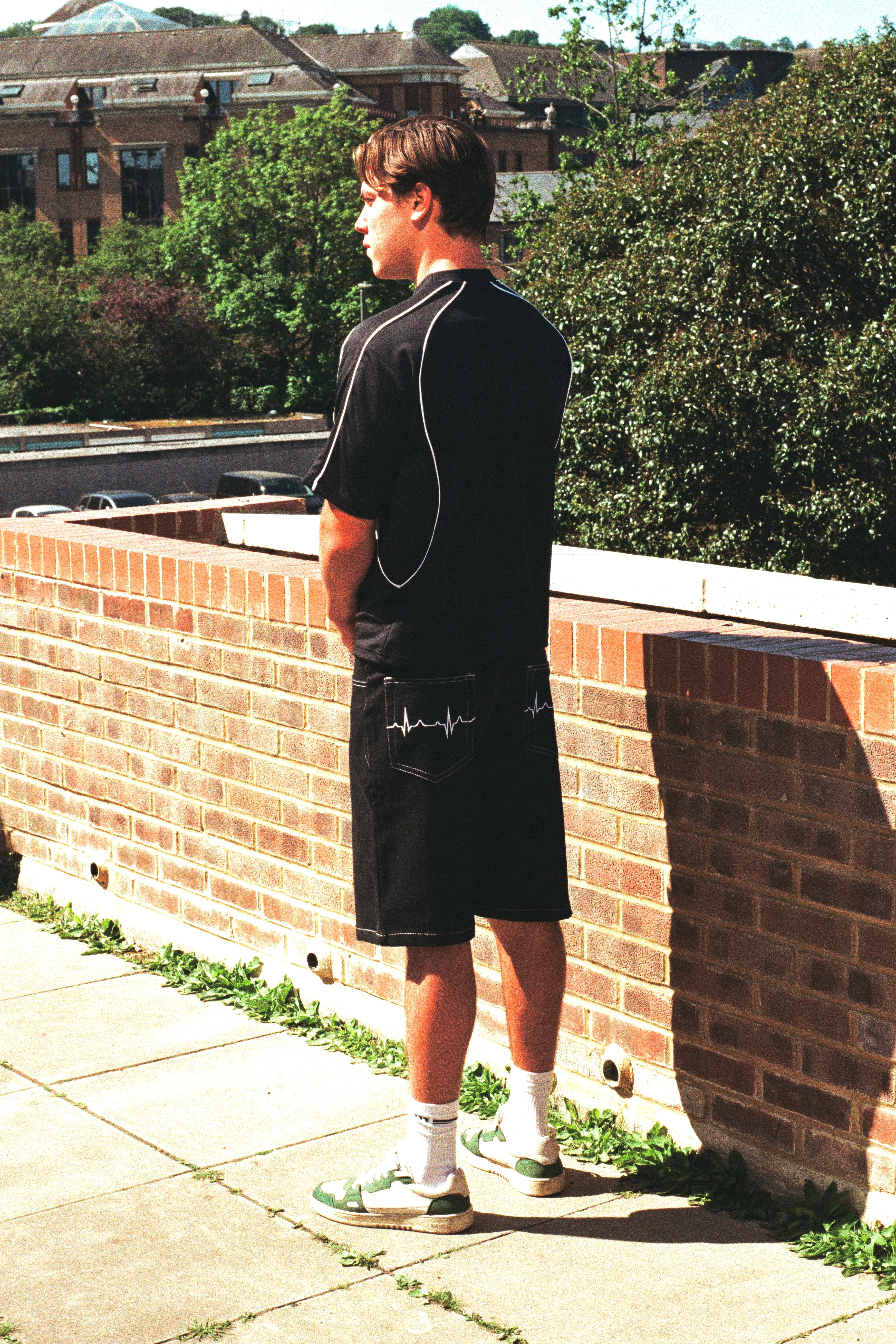 LIFELINE JORTS (BLACK) image 1