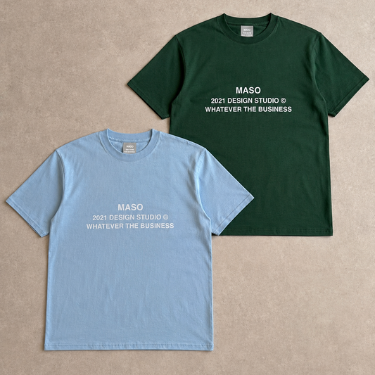 STUDIOS TEE (SKY + EMERALD)
