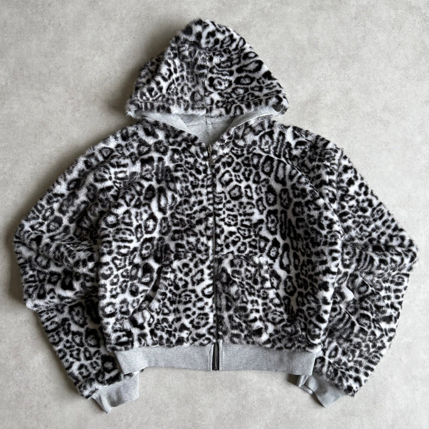 REVERSIBLE LEOPARD HOODIE